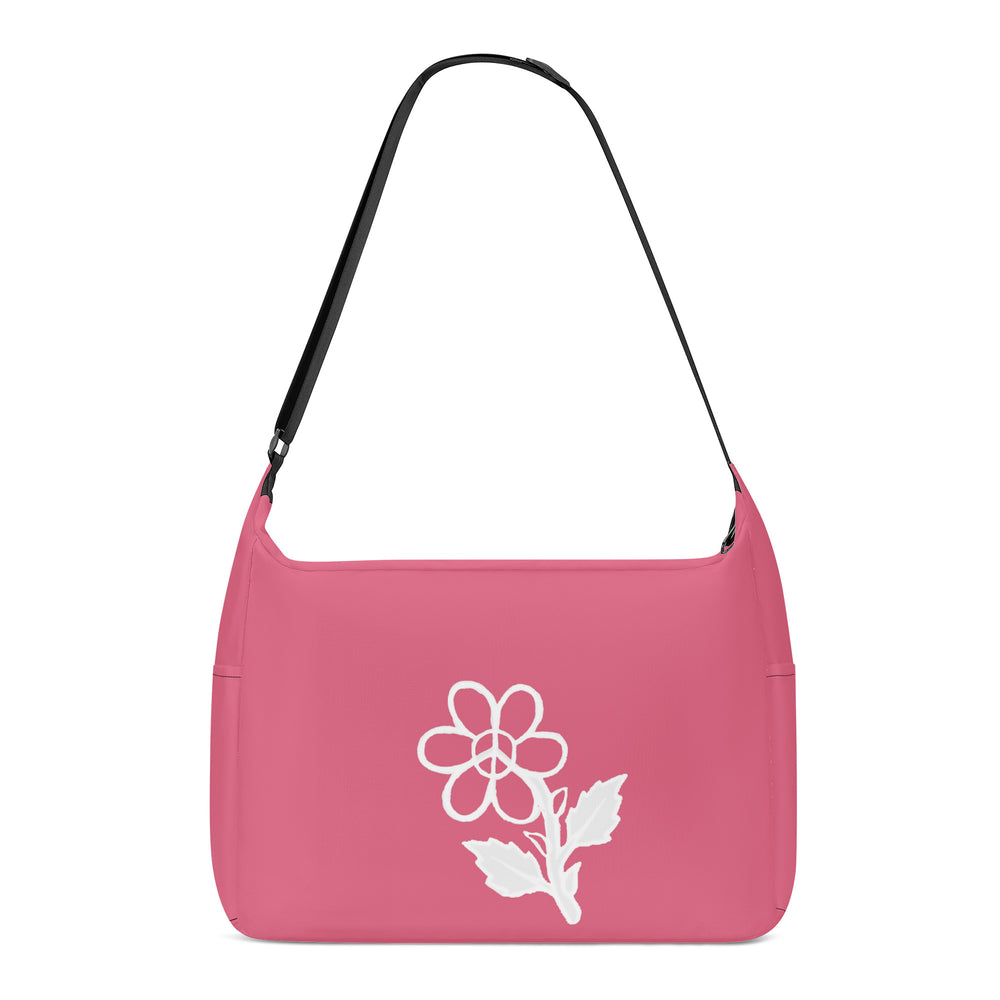 Ti Amo I love you - Exclusive Brand - Pale Violet Red - White Daisy - Journey Computer Shoulder Bag