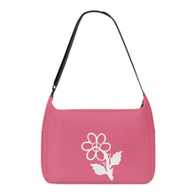 Load image into Gallery viewer, Ti Amo I love you - Exclusive Brand - Pale Violet Red - White Daisy - Journey Computer Shoulder Bag
