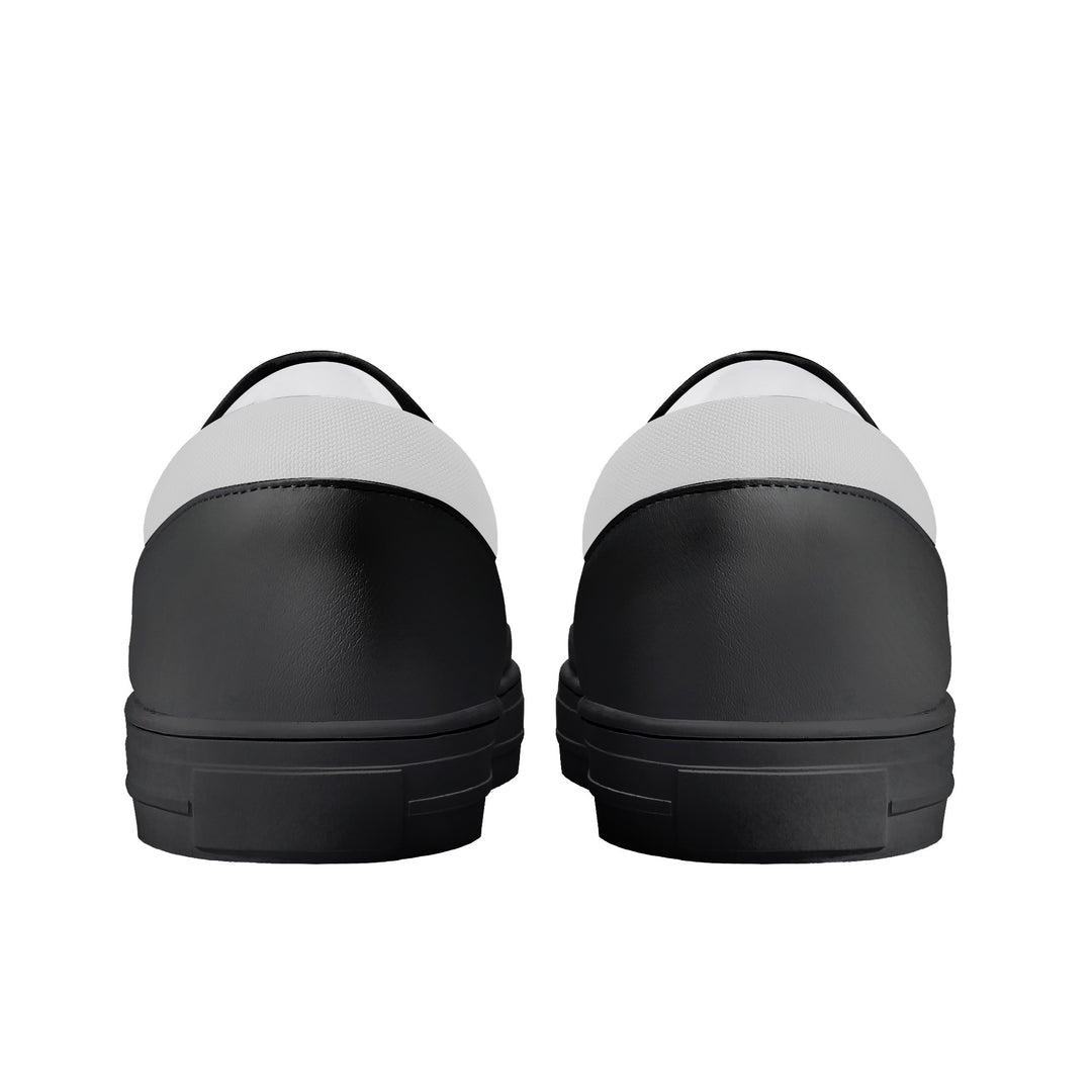 Ti Amo I love you - Exclusive Brand - Alto Gray - Double Black Heart - Kids Slip-on shoes - Black Soles