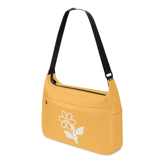 Ti Amo I love you - Exclusive Brand - Light Orange - White Daisy - Journey Computer Shoulder Bag