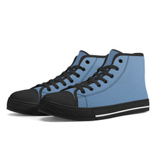 Load image into Gallery viewer, Ti Amo I love you - Exclusive Brand - High-Top Canvas Shoes - Black Soles
