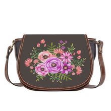 Load image into Gallery viewer, Ti Amo I love you - Exclusive Brand - Quartz - Floral Bouquet - Saddle Bag
