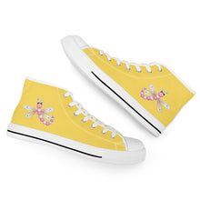 Load image into Gallery viewer, Ti Amo I love you - Exclusive Brand - High-Top Canvas Shoes - White Soles
