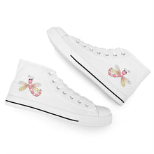 Load image into Gallery viewer, Ti Amo I love you - Exclusive Brand - High-Top Canvas Shoes - White Soles
