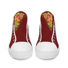 Load image into Gallery viewer, Ti Amo I love you - Exclusive Brand - High-Top Canvas Shoes - White Soles
