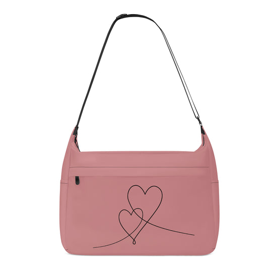 Ti Amo I love you - Exclusive Brand - New York Pink - Double Script Heart - Journey Computer Shoulder Bag