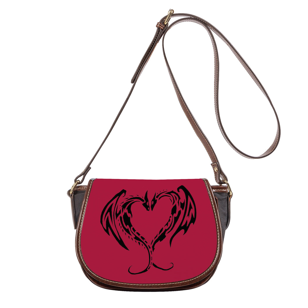 Ti Amo I love you - Exclusive Brand -  Cardinal - Saddle Bag