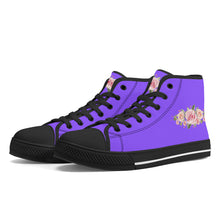 Load image into Gallery viewer, Ti Amo I love you - Exclusive Brand - High-Top Canvavs Shoes - Black Soles
