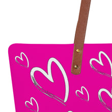 Load image into Gallery viewer, Ti Amo I love you - Exclusive Brand  - Hollywood Cerise - Lots of Hearts - Dive Cloth Totes
