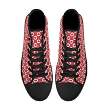 Load image into Gallery viewer, Ti Amo I love you - Exclusive Brand - High-Top Canvas Shoes - Black Soles
