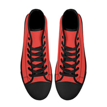 Load image into Gallery viewer, Ti Amo I love you - Exclusive Brand - High-Top Canvas Shoes - Black Soles
