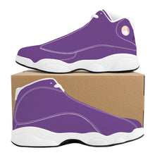 Load image into Gallery viewer, Ti Amo I love you - Exclusive Brand  - Affair Purple - Mens / Womens - Unisex Basketball Shoes - White Laces
