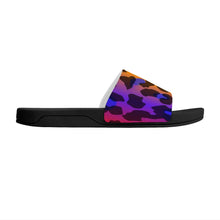 Load image into Gallery viewer, Ti Amo I love you  - Exclusive Brand  - Rainbow Animal Print 2 - Womens Slide Sandals - Black Soles
