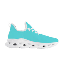 Load image into Gallery viewer, Ti Amo I love you - Exclusive Brand - Medium Turquoise Blue - Mens / Womens - Flex Control Sneakers- White Soles
