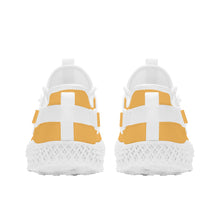 Load image into Gallery viewer, Ti Amo I love you - Exclusive Brand  - Light Orange  -  Double Heart - Womens Mesh Knit Shoes - White Soles
