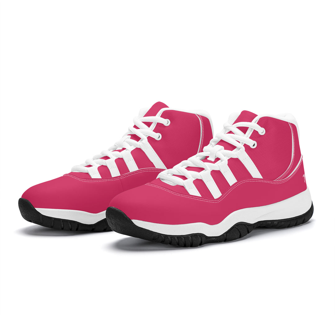 Ti Amo I love you - Exclusive Brand - Cerise Red 2 - High Top Air Retro Sneakers - White
