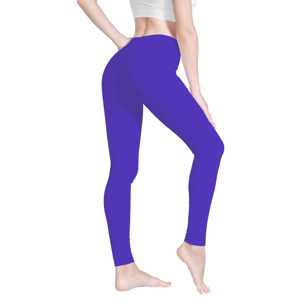 Ti Amo I love you - Exclusive Brand  - Galaxy Purple -  White Daisy -  Yoga Leggings