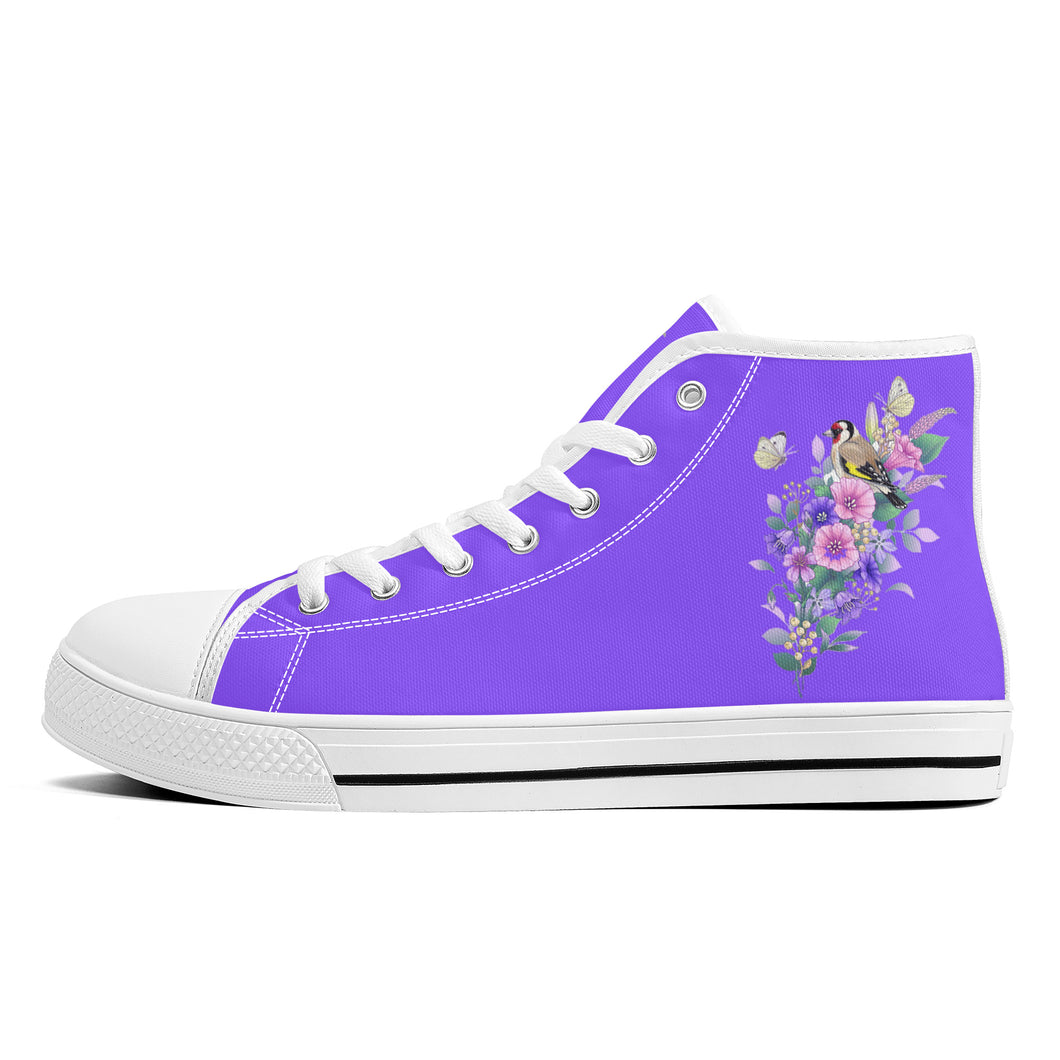 Ti Amo I love you - Exclusive Brand - High-Top Canvas Shoes - White Soles