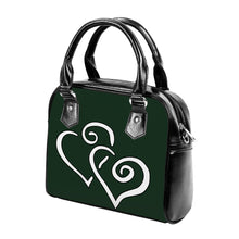 Load image into Gallery viewer, Ti Amo I love you - Exclusive Brand - Celtic - Double White Heart - Shoulder Handbag
