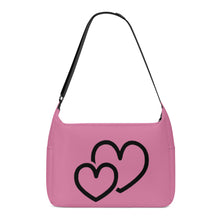 Load image into Gallery viewer, Ti Amo I love you - Exclusive Brand - Charm - Double Black Heart - Journey Computer Shoulder Bag
