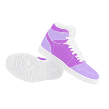 Load image into Gallery viewer, Ti Amo I love you - Exclusive Brand - Mauve &amp; Lavender - High Top Synthetic Leather Sneaker
