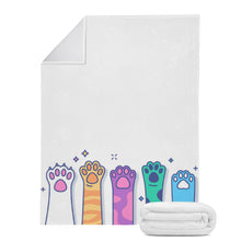 Load image into Gallery viewer, Ti Amo I love you - Exclusive Brand - White Cat Paws - Blankets
