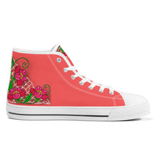 Load image into Gallery viewer, Ti Amo I love you - Exclusive Brand - High-Top Canvas Shoes - White Soles
