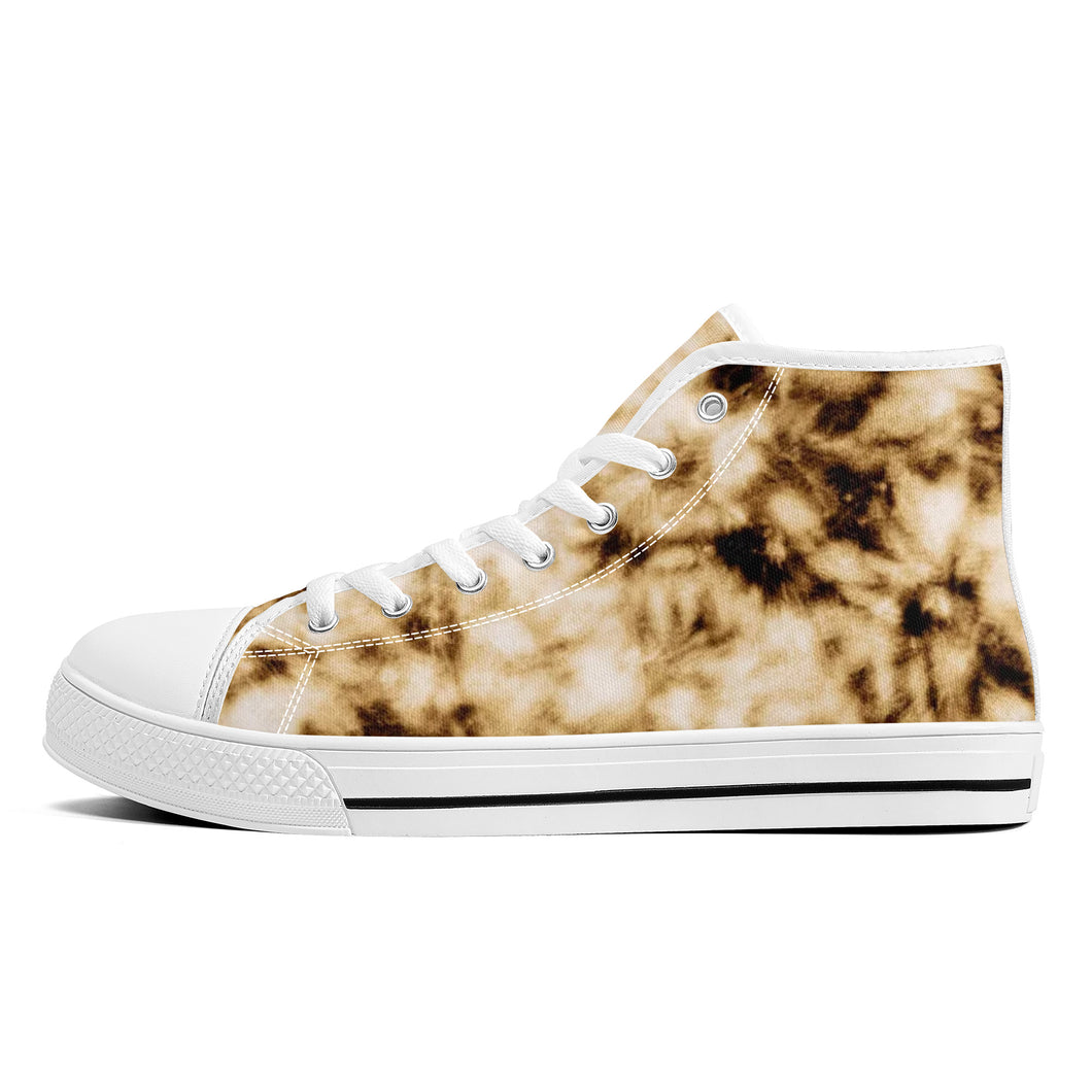 Ti Amo I love you - Exclusive Brand  - High-Top Canvas Shoes - White Soles