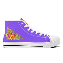 Load image into Gallery viewer, Ti Amo I love you - Exclusive Brand - High-Top Canvas Shoes - White Soles
