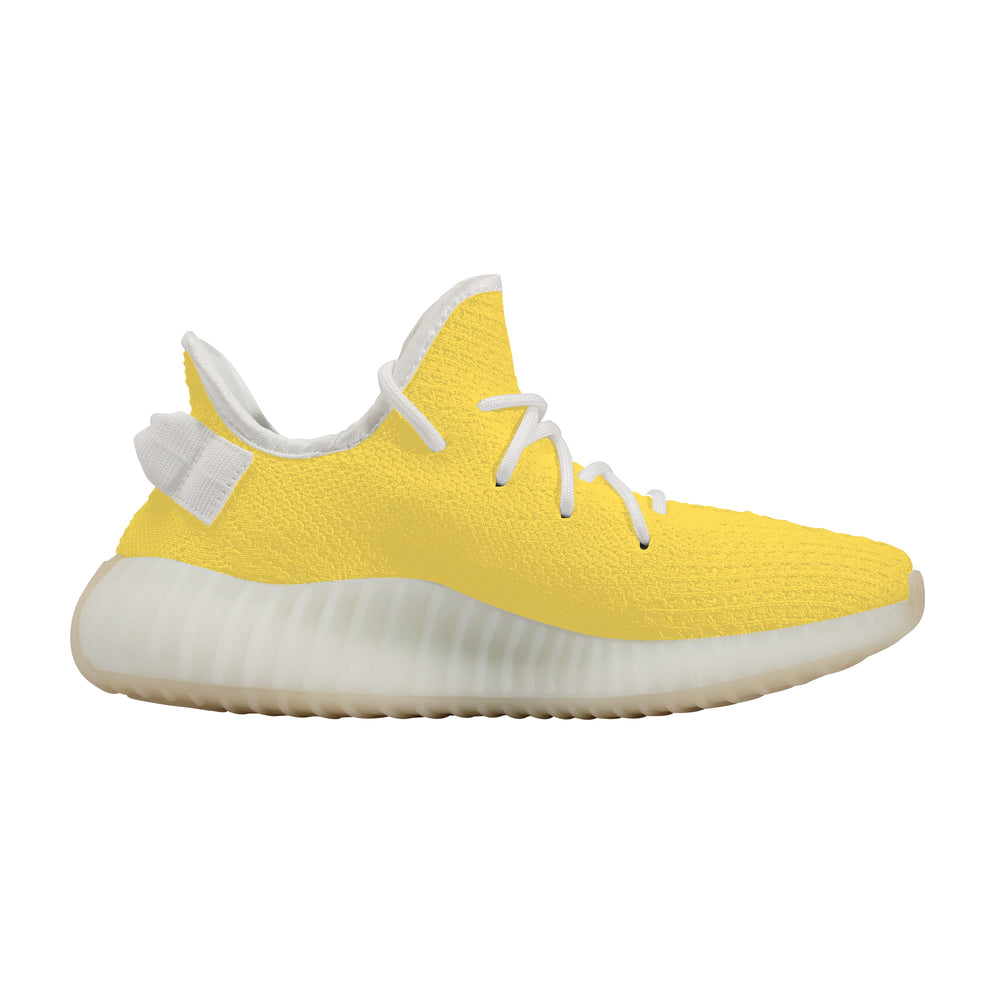 Ti Amo I love you - Exclusive Brand  - Mustard Yellow - Love Sign - Breathable Mesh Knit Sneaker - White Soles
