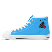 Load image into Gallery viewer, Ti Amo I love you - Exclusive Brand - High-Top Canvas Shoes - White Soles
