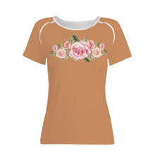 Load image into Gallery viewer, Ti Amo I love you - Exclusive Brand  - Whiskey - Roses -  Women&#39;s T shirt - Sizes XS-2XL
