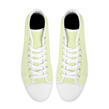 Load image into Gallery viewer, Ti Amo I love you  - Exclusive Brand - Beryl Green - Unisex High-Top Canvas Shoes - White Soles
