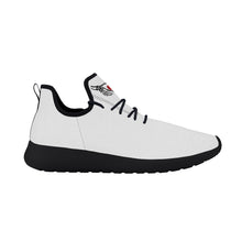 Load image into Gallery viewer, Ti Amo I love you - Exclusive Brand - White - Skelton Hands with Heart - Mens / Womens - Lightweight Mesh Knit Sneaker - Black Soles
