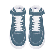 Load image into Gallery viewer, Ti Amo I love you - Exclusive Brand - Agean Blue - High Top Unisex Sneakers
