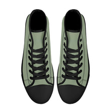 Load image into Gallery viewer, Ti Amo I love you - Exclusive Brand - High-Top Canvas Shoes - Black Soles
