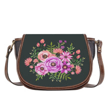 Load image into Gallery viewer, Ti Amo I love you - Exclusive Brand - Army Uniform - Floral Bouquet - Saddle Bag
