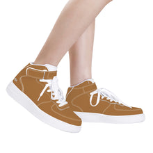 Load image into Gallery viewer, Ti Amo I love you - Exclusive Brand - Aged Copper Brown -  High Top Unisex Sneakers
