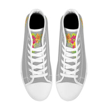 Load image into Gallery viewer, Ti Amo I love you - Exclusive Brand  - High-Top Canvas Shoes - White Soles
