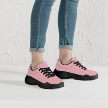 Load image into Gallery viewer, Ti Amo I love you  - Exclusive Brand  - Mandys Pink - Double Black Heart - Chunky Sneakers - Black Soles
