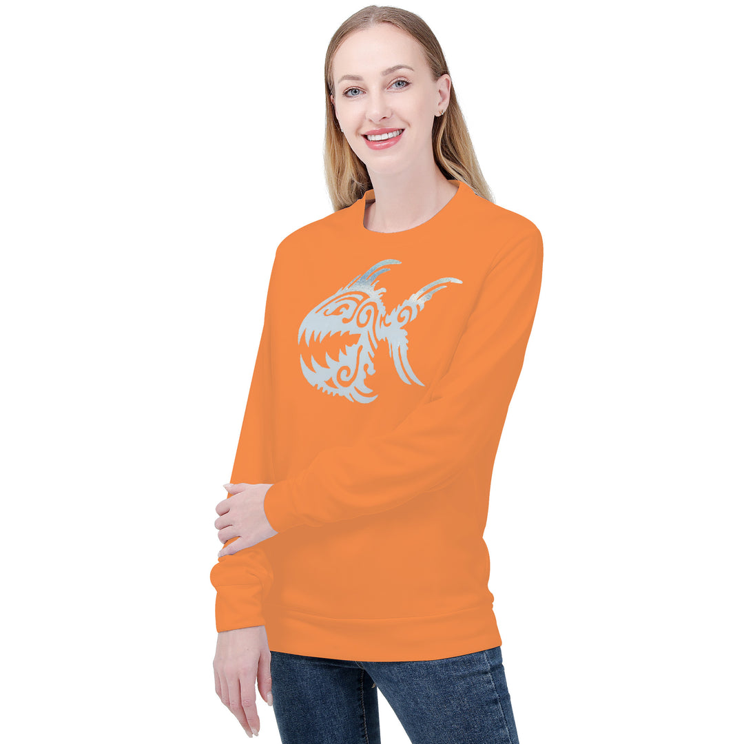 Ti Amo I love you - Exclusive Brand  - Coral - Angry Fish - Women's Sweatshirt