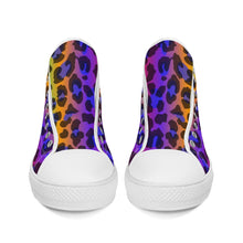 Load image into Gallery viewer, Ti Amo I love you - Exclusive Brand - High-Top Canvas Shoes - White Soles
