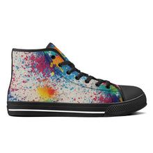 Load image into Gallery viewer, Ti Amo I love you - Exclusive Brand - High-Top Canvavs Shoes - Black Soles
