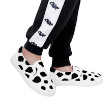 Load image into Gallery viewer, Ti Amo I love you - Exclusive Brand - White &amp; Black Cow Spots - Kids Slip-on shoes - White Soles
