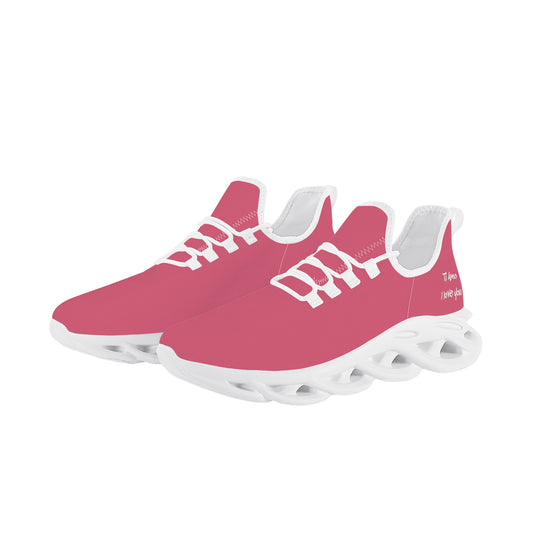 Ti Amo I love you - Exclusive Brand  - Pale Violet Red - Womens - Flex Control Sneakers- White Soles