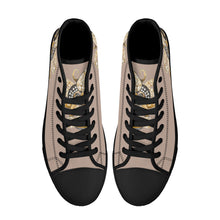 Load image into Gallery viewer, Ti Amo I love you - Exclusive Brand - Quicksand - Octopus - High-Top Canvas Shoes - Black
