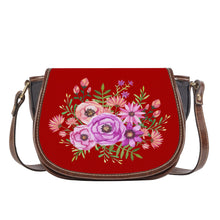 Load image into Gallery viewer, Ti Amo I love you - Exclusive Brand - 49 ers Red - Floral Bouquet - Saddle Bag
