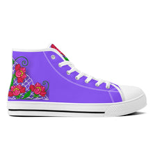 Load image into Gallery viewer, Ti Amo I love you - Exclusive Brand - High-Top Canvas Shoes - White Soles
