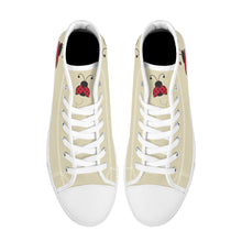 Load image into Gallery viewer, Ti Amo I love you - Exclusive Brand - High-Top Canvas Shoes - White Soles
