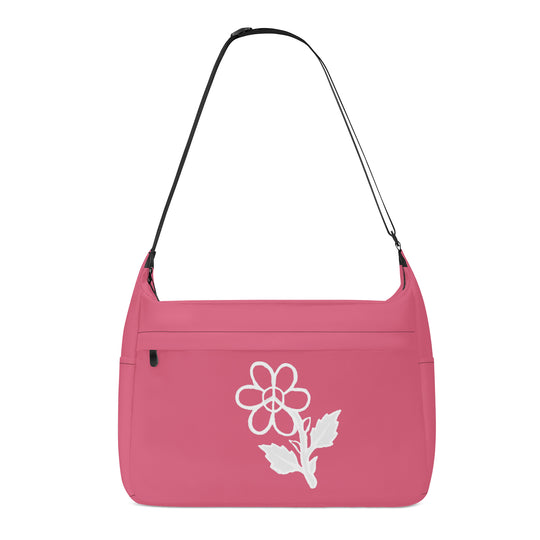 Ti Amo I love you - Exclusive Brand - Pale Violet Red - White Daisy - Journey Computer Shoulder Bag